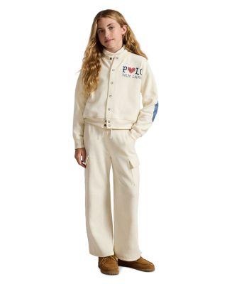 Girls' Fleece Wide Leg Cargo Sweatpants - Big Kid by RALPH LAUREN