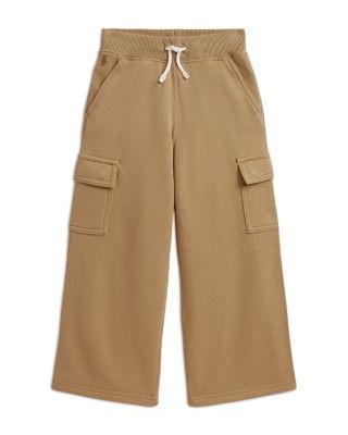 Girls' Fleece Wide-Leg Cargo Sweatpants - Little Kid by RALPH LAUREN