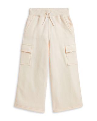 Girls' Fleece Wide-Leg Cargo Sweatpants - Little Kid by RALPH LAUREN