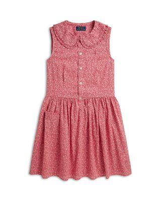 Girls' Floral Cotton Shirtdress - Big Kid by RALPH LAUREN