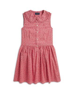 Girls' Floral Cotton Shirtdress - Little Kid by RALPH LAUREN