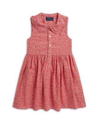 Girls' Floral Cotton Shirtdress - Little Kid by RALPH LAUREN