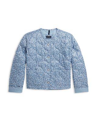 Girls' Floral Quilted Jacket - Big Kid by RALPH LAUREN