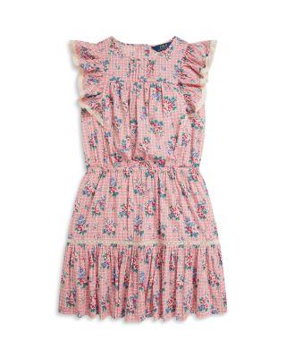 Girls' Floral Slub Cotton Top & Skirt Set - Big Kid by RALPH LAUREN