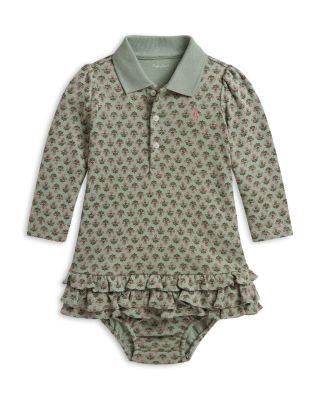 Girls' Floral Soft Cotton Polo Dress & Bloomer Set - Baby by RALPH LAUREN
