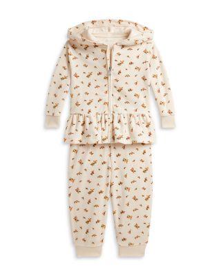Girls' Floral Velour Hoodie & Jogger Pants - Baby by RALPH LAUREN