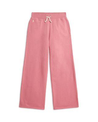 Girls' French Terry Wide Leg Sweatpants - Big Kid by RALPH LAUREN