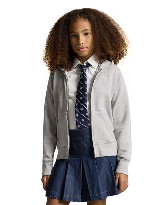 Girls' French Terry Zip-Up Hoodie - Big Kid by RALPH LAUREN