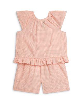 Girls' Gingham Cotton Madras Top & Short - Little Kid by RALPH LAUREN