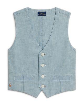 Girls' Indigo Chambray Vest - Big Kid by RALPH LAUREN