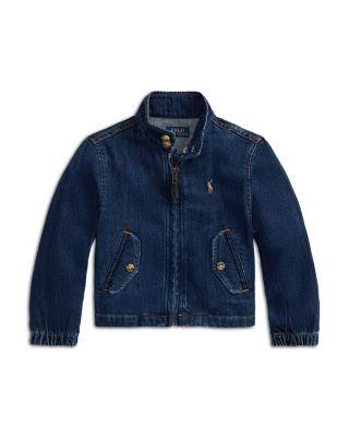 Girls' Indigo Denim Mockneck Jacket - Little Kid by RALPH LAUREN