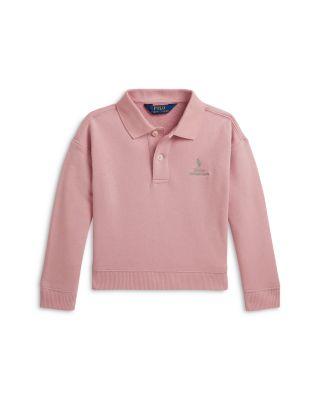 Girls' Logo Terry Polo Sweatshirt - Little Kid by RALPH LAUREN