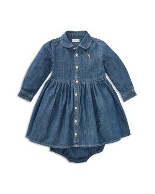 Girls' Long Sleeve Denim Dress & Bloomers Set - Baby by RALPH LAUREN
