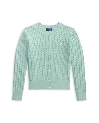 Girls' Mini-Cable Cotton Cardigan - Big Kid by RALPH LAUREN