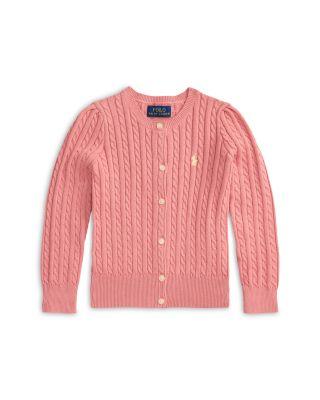 Girls' Mini-Cable Cotton Cardigan - Little Kid by RALPH LAUREN