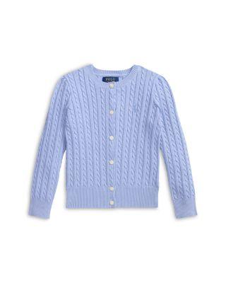 Girls' Mini-Cable Cotton Cardigan - Little Kid by RALPH LAUREN