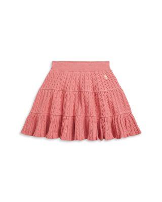 Girls' Mini Cable Tiered Cotton Skirt - Little Kid by RALPH LAUREN