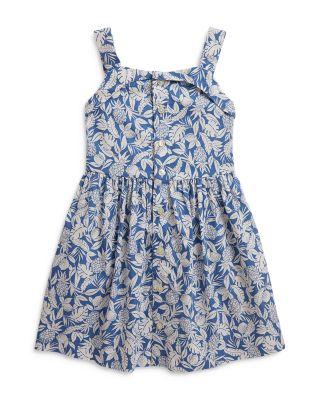 Girls' Pineapple Print Smocked Cotton Dress - Little Kid by RALPH LAUREN