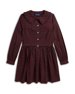 Girls' Plaid Cotton Poplin Shirtdress - Big Kid by RALPH LAUREN