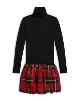Girls' Plaid Skirt Turtleneck Dress - Big Kid by RALPH LAUREN