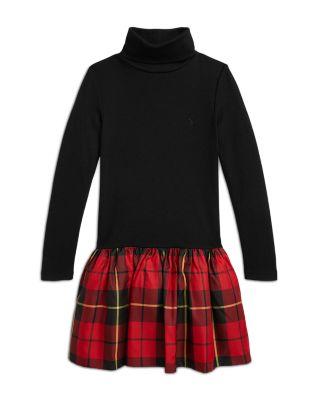 Girls' Plaid Skirt Turtleneck Dress - Little Kid by RALPH LAUREN