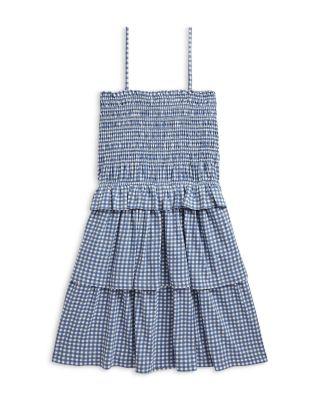 Girls' Plaid Smocked Jersey Dress - Big Kid by RALPH LAUREN