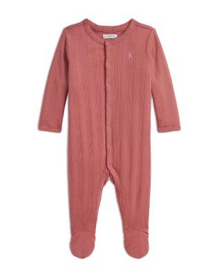 Girls' Pointelle Knit Cotton Coverall Footie - Baby by RALPH LAUREN