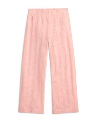 Girls' Pointelle Knit Wide Leg Cotton Pants - Little Kid by RALPH LAUREN