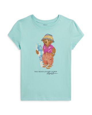 Girls' Polo Bear Cotton Jersey Tee - Big Kid by RALPH LAUREN