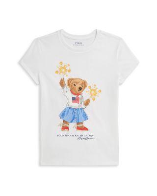 Girls' Polo Bear Cotton Jersey Tee - Big Kid by RALPH LAUREN