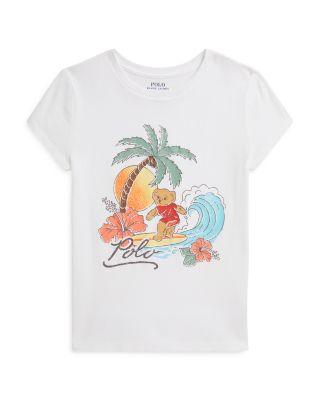 Girls' Polo Bear Cotton Jersey Tee - Big Kid by RALPH LAUREN