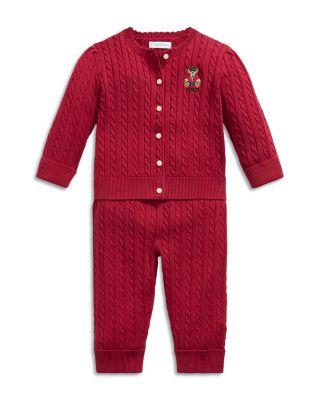 Girls' Polo Bear Cotton Sweater & Pants Set - Baby by RALPH LAUREN