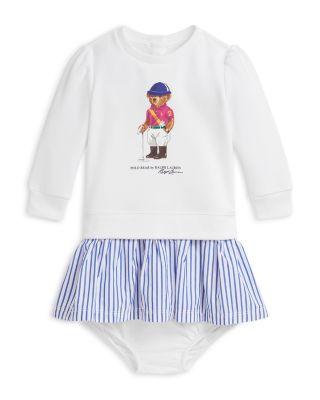 Girls' Polo Bear Fleece Dress & Bloomer - Baby by RALPH LAUREN