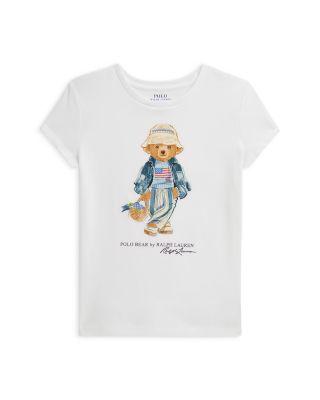 Girls' Polo Bear Jersey Tee - Big Kid by RALPH LAUREN