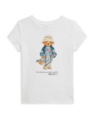 Girls' Polo Bear Jersey Tee - Little Kid by RALPH LAUREN