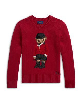 Girls' Polo Bear Sweater - Big Kid by RALPH LAUREN