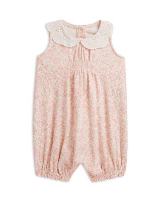 Girls' Strawberry Print Cotton Bubble Shortall - Baby by RALPH LAUREN