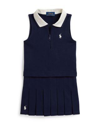 Girls' Stretch Mesh Boxy Polo Shirt & Skort Set - Little Kid by RALPH LAUREN