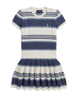 Girls' Striped Cable Sweater & Skirt Set - Little Kid by RALPH LAUREN