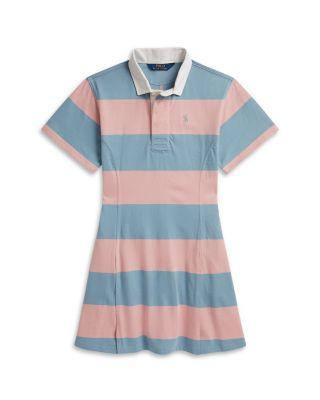 Girls' Striped Cotton Jersey Rugby Dress - Big Kid by RALPH LAUREN