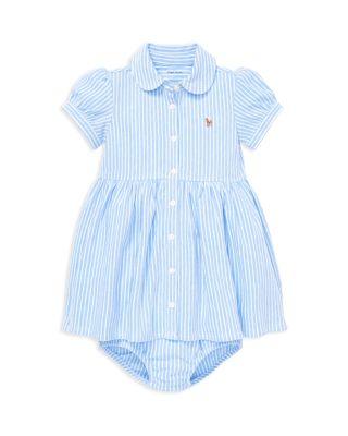 Girls' Striped Oxford Dress & Bloomers Set - Baby by RALPH LAUREN