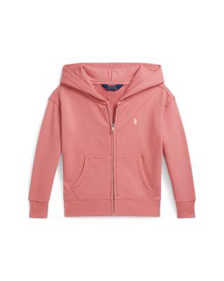 Girls' Terry Full-Zip Hoodie & Wide Leg Sweatpants - Little Kid by RALPH LAUREN