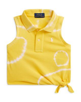 Girls' Tie Dyed Mesh Boxy Polo Shirt - Little Kid by RALPH LAUREN