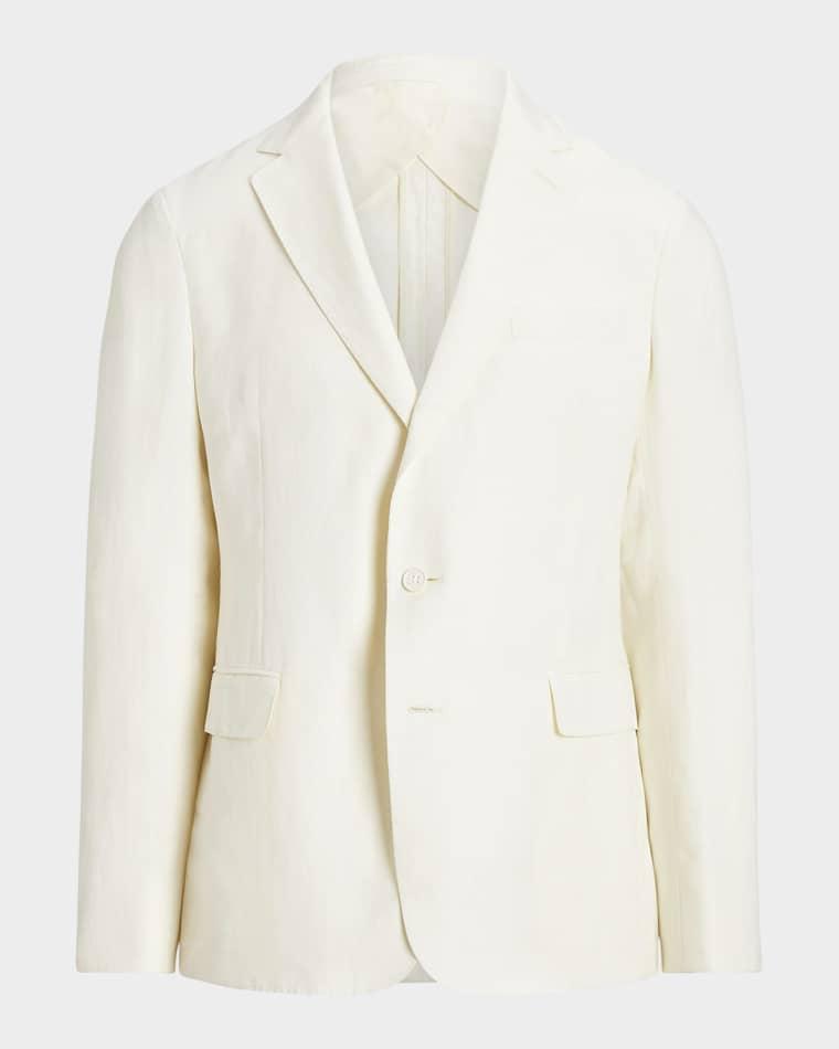 Hadley Hand-Tailored Silk-Linen Jacket by RALPH LAUREN