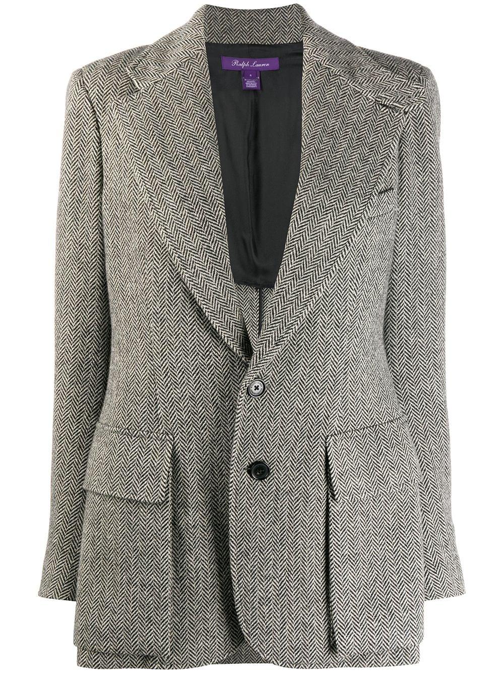 Herringbone fitted blazer by RALPH LAUREN