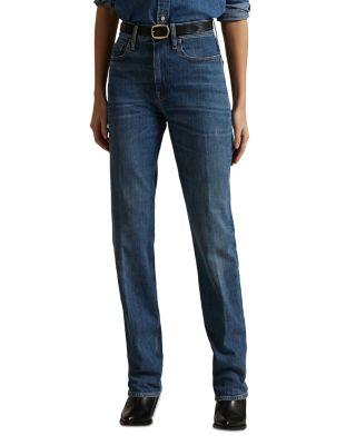 High Rise Straight Jeans by RALPH LAUREN