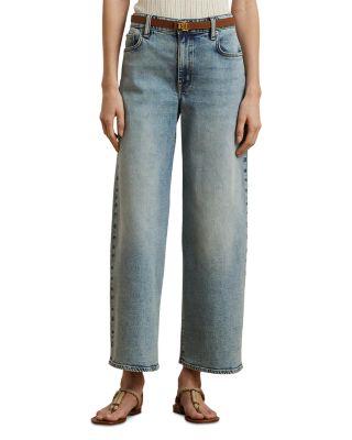High Rise Wide Leg Crop Jeans by RALPH LAUREN