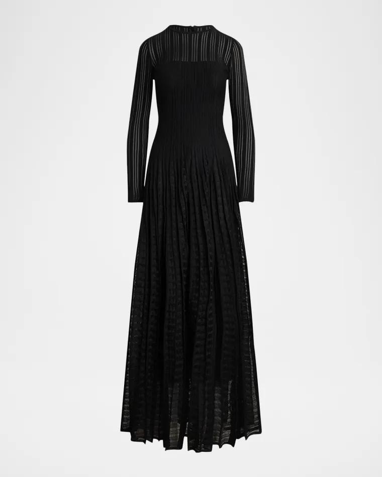 Judith Silk-Blend Sweater Evening Dress by RALPH LAUREN