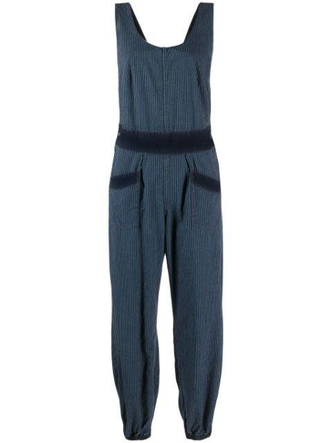 Laila striped cotton overall by RALPH LAUREN