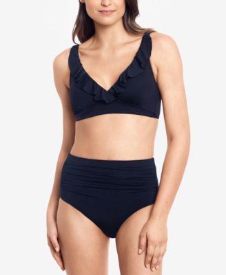 Lauren by Ralph Lauren Striped Bandeau Tankini & Hipster Swim Bottoms by RALPH LAUREN